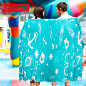 Alta calidad reutilizable ligero Rectangular refrigeración 100% refrigeración poliéster UPF50 + Toalla de playa sin arena - Product Image 5