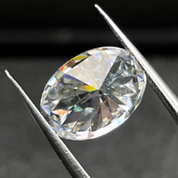 Moissanite ovale non montée 0,5ct-10ct VVS1 certifiée GRA, pierres de moissanite créées en laboratoire, vente en gros pour la fabrication de bijoux, approvisionnement en vrac