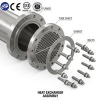 Intercambiador de Calor de Tubo de Acero Inoxidable Resistente a la Corrosión con Presión de 4.5Mpa 0-130 50 M3/h Certificado ASME CE para Uso Industrial