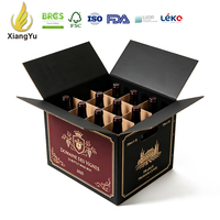 Carton d'expédition pour vin Xiangyu, personnalisé, en carton ondulé, boîte de 12 bouteilles avec séparateurs pour l'emballage et la distribution des vins