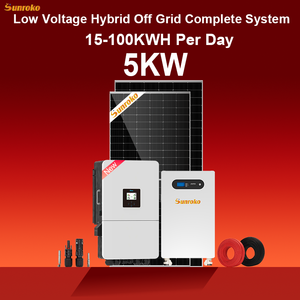Kit complet de système solaire hybride photovoltaïque 3000W 5Kw 6Kw <span class=keywords><strong>6Kva</strong></span>, système solaire tout-<span class=keywords><strong>en</strong></span>-un pour la maison - Product Image 1