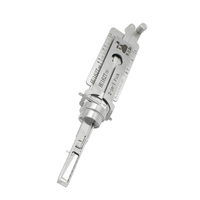 LISHI 2016 HU162T(9) Décodeur et crochetage 2-en-1 pour cylindre de serrure en acier inoxydable – Nouvel ensemble d'outils professionnels pour serrurier automobile