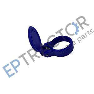 4 Pieces Female Hydraulic Quick Coupler <b>Dust</b> <b>Cap</b> 1.49" (38mm) Blue Plastic - Product Image 2