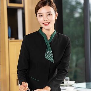 Wholesale Waitress Waiter Top Chefs <b>Shirts</b> Waitress Uniform Unisex Breathable Waitress Waiter Outfit Uniform With Custom Logo - Product Image 5