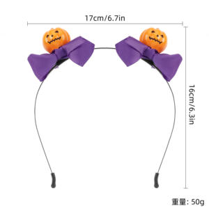 Halloween Citrouille Enfants Fait Main Plastique/Résine Cosplay Bandeau Accessoires Mignons - Product Image 5