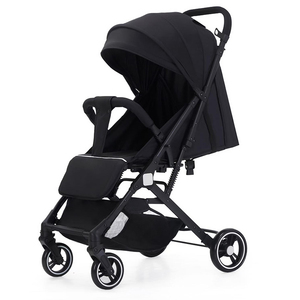 Lightweight Double Baby Stroller Easy-to-Fold Fabric with Iron Pipe One-Hand Portable Travel <strong>Pram</strong> Kids' Car Seat - Product Image 1