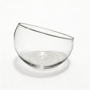 DF Transparent Beveled Glass Slant Mouth <b>Fish</b> for <b>Vase</b> Office Desktop Decoration Moss Landscaping Ecological Micro Landscape - Product Image 1