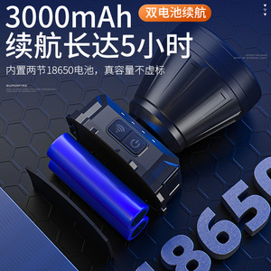 ไฟหน้าแบบซุปเปอร์ไฟร์ 2500 มิลลิแอมป์แบบชาร์จไฟได้ ปรับได้ สำหรับการเดินป่า ตั้งแคมป์ ทำเหมือง สำรวจ - Product Image 5