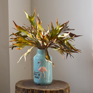 Foglie Decorative in Plastica all'Ingrosso, Simulazione di <span class=keywords><strong>Corna</strong></span> di Cervo per Decorazioni Domestiche, Ornamenti per Matrimoni, Verde per Interni - Product Image 3
