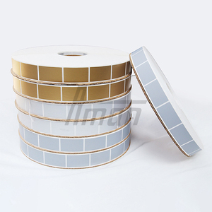 Rectangular <b>Scratch</b> Password Sticker Paper Gold Silver Grey 35x58mm Thermal Printable for Anti-Counterfeit Recharge Card B2B Rol - Product Image 1