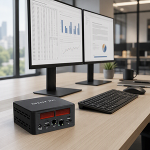 <span class=keywords><strong>Mini</strong></span> PC Empresarial Nuc para Oficina, Implementación Thin Client, I5 I7, LAN Dual de 2.5G, 2*DDR5, Computadora de Escritorio de Aluminio, OEM - Product Image 3