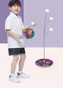 Bambini elastico ping-pong sparring auto-allenamento artefatto tennis tavolo principianti educativo e interessante esercizio giocattolo in legno - Product Image 6
