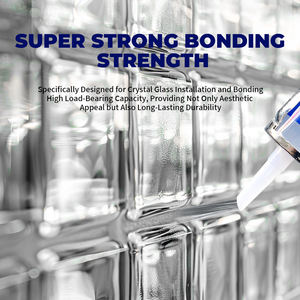Sellador de silicona transparente, adhesivo ecológico resistente a la intemperie de alta transparencia <span class=keywords><strong>para</strong></span> ladrillos de vidrio, pegamento impermeable <span class=keywords><strong>para</strong></span> <span class=keywords><strong>ventanas</strong></span> - Product Image 5