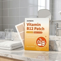 Patch transdermique de vitamines naturelles personnalisable, jetable, pour absorption cutanée, supplément vitaminique