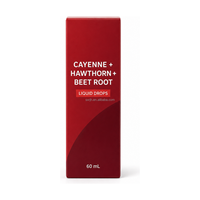 Gouttes de piment de Cayenne, hawthorne, racine de betterave et curcuma 60 ml OEM Marque privée