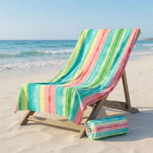Toalla de Playa Summer Dock Bay de Secado Rápido, Antiarena, Compacta y Ligera, Incluye Bolsa, Diseño Watermelon Sugar, Logotipo GRS Grande - Product Image 4