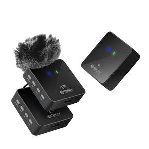 Micrófono Lavalier inalámbrico profesional para teléfono <span class=keywords><strong>Android</strong></span> <span class=keywords><strong>Vlogging</strong></span> Micrófono de reducción de ruido Material plástico para transmisión en vivo - Product Image 1