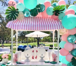 Patimate — <span class=keywords><strong>Kit</strong></span> de ballons en arc avec <span class=keywords><strong>flamant</strong></span> <span class=keywords><strong>rose</strong></span> et vert, guirlande de décoration pour fête prénatale, cadeau pour bébé, banderole, ensemble 937 - Product Image 3