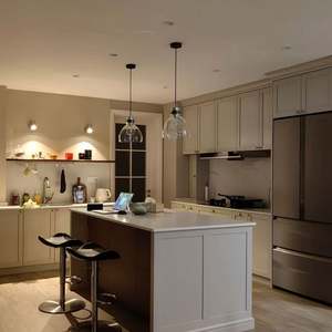 Nouvelle conception moderne d'unité de cuisine en contreplaqué résistant à l'eau et écologique, ensemble d'armoires, îlot de cuisine, personnalisation - Product Image 5