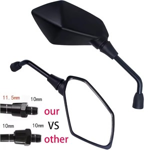 Nuevos espejos retrovisores universales para motocicleta M8 M10 perno roscado doble toma para <span class=keywords><strong>Scooter</strong></span> ATV Kawasaki Suzuki para <span class=keywords><strong>Victory</strong></span> Mocell - Product Image 5