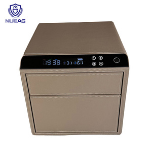 XAG-PGC2-12 coffre-fort en cuir de luxe double couche haute capacité empreinte digitale intelligente <span class=keywords><strong>wifi</strong></span> tout acier antivol coffre-fort à domicile - Product Image 4