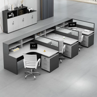 Nouvelle cloison de bureau simple et moderne pour poste de travail, mobilier de bureau avec ensemble chaise, panneau style bois pour chambre à coucher