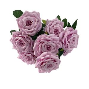 9 Head Diamond Rose Artificial Bouquet <b>Silk</b> <b>Flower</b> High Simulation Wedding Decoration Home Decor ZSMG-003 - Product Image 5
