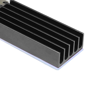 Radiateur de refroidissement XT-XINTE M.2 2280 SS D avec ventilateur 3 broches 20 mm DC5V/DC12V pour ordinateur de bureau pour NVME PCIE SATA