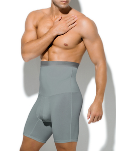 Fajas para <span class=keywords><strong>hombre</strong></span> Cintura alta Barriga <span class=keywords><strong>Abdomen</strong></span> Pierna <span class=keywords><strong>Control</strong></span> Pantalones cortos Adelgazante Body Shaper Ropa interior <span class=keywords><strong>Boxer</strong></span> Brief - Product Image 2