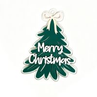 Ornement de Noël en acrylique en forme de lettre tridimensionnelle pour la décoration de Noël