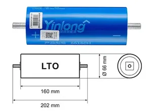 Grado UN Nuovo Magazzino 10 anni di garanzia 66160 2.3V cellula di batteria LTO 40AH 20000 + ciclo di vita di Litio Titanato ossido di Celle Della Batteria