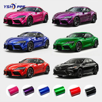 Film de protection de peinture (PPF) en vinyle TPU coloré pour voiture, noir piano brillant, 1,52*15m, application à sec, en stock