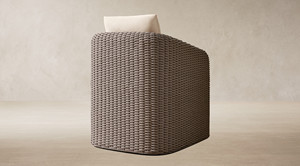 ชุดโซฟาหวายกลางแจ้งทันสมัย พร้อมเบาะกันน้ำ สำหรับใช้ในสวนหรือลานบ้าน - Product Image 3