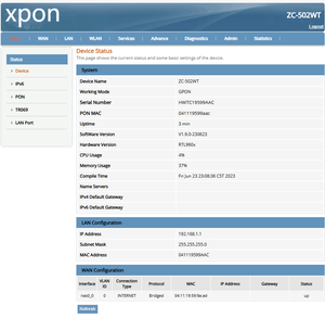 Precio de Fábrica ZC-502WT XPON ONU con CATV 1GE+1FE+2.4G WiFi 300Mbps Modo Dual GPON EPON ONT FTTH Terminal de Red Óptica OMCI - Product Image 4