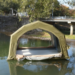 Tente de camping extérieure imperméable, type étendu, double couche, tissu Oxford, trois saisons, une chambre, assemblage manuel - Product Image 2