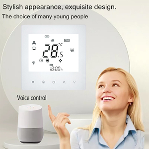 Termostato Inteligente Digital con Conexión WiFi, Controlador de Temperatura para Unidad de Ventilador y Bobina, Ventilador de Múltiples Velocidades, Temporizador, Modo de Interruptor Automático - Product Image 4