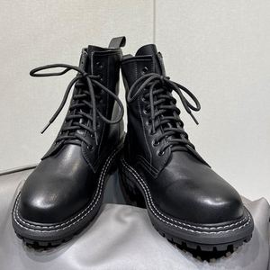 Top Quality Autumn & Winter Men's <b>Boots</b> High Top Thick Soled Non Slip <b>Boots</b> Lace up Round Toe Cowhide Casual Shoes - Product Image 1