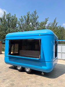 Carros de comida móviles pequeños, Carritos de aperitivos móviles comerciales, Mini carritos de comida callejera - Product Image 2