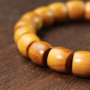 Cuentas de madera de morera de 8x10 mm, pulsera de estilo chino, joyería de regalo unisex - Product Image 2