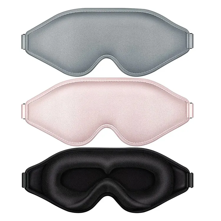 100% Block out Sleeping Mask for Women Men 3D Weighted Blindfold Eye Cover Contoured Eye Mask for False Eyelash Extensions Yoga