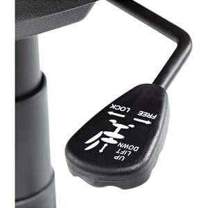 Silla de oficina Alera Interval Series contemporánea con función de elevación, giratoria e inclinable, altura ajustable, cuero negro, malla, espuma y aluminio - Product Image 3