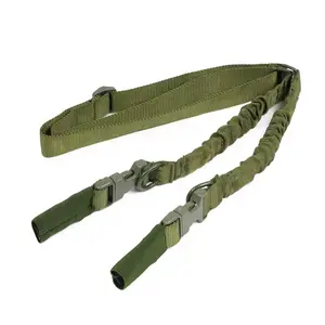 Factory price outdoor Double-point strap rope Nylon elastic tactical rifle sling