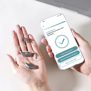 Muestra <span class=keywords><strong>gratis</strong></span> <span class=keywords><strong>de</strong></span> audífonos programables personales recargables binaurales para producto <span class=keywords><strong>de</strong></span> alivio <span class=keywords><strong>de</strong></span> sordera con placa frontal Bluetooth - Product Image 2