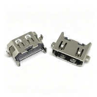 Connecteur femelle HD 19 broches, SMT, hauteur 1,98 mm, longueur 10,9 mm, connecteur haute définition