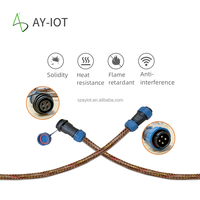 Anying Kraftstoffleckage-Erkennungskabel mit Stroboskop-Alarm, TCP/IP-Netzwerk, Kunststoff, 30-50m Reichweite, Nicht-entflammbares Modell A-FLC1000 -40°C