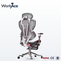 Chaise de Gamer Ergonomique avec Coussin de Bordure, Certifiée BIFMA CE EN 1335, en Maille, Pivotante et Inclinable – Vente en Gros Direct Fabricant