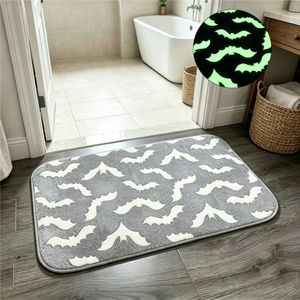 Glow In The Dark Rug Luminous <b>Non</b> <b>Slip</b> Carpet Absorbent Bathroom <b>Kitchen</b> Bedroom Door <b>Mat</b> Coral Fleece - Product Image 2