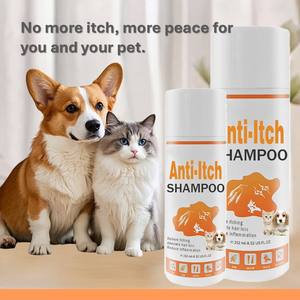 Shampoo pour animaux de compagnie anti-démangeaisons, écologique, à base d'extraits naturels, 252 ml, pour chiens, chats et autres animaux – Anti-fongique, réduit l'inflammation et la perte de poils - Product Image 3