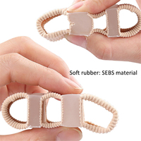 Séparateurs d'orteils en gel SEBS à 3 trous, protecteurs, correcteurs d'hallux valgus, intercalaires souples pour les orteils, redresseurs d'orteils en marteau, aligneurs d'orteils pour orteils croisés