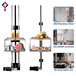 Ascensor de Alimentos Comercial para Servicio de Alimentos, Montaplatos Eléctrico de 2 Pisos para Cocina, Restaurante, Hotel - Product Image 1